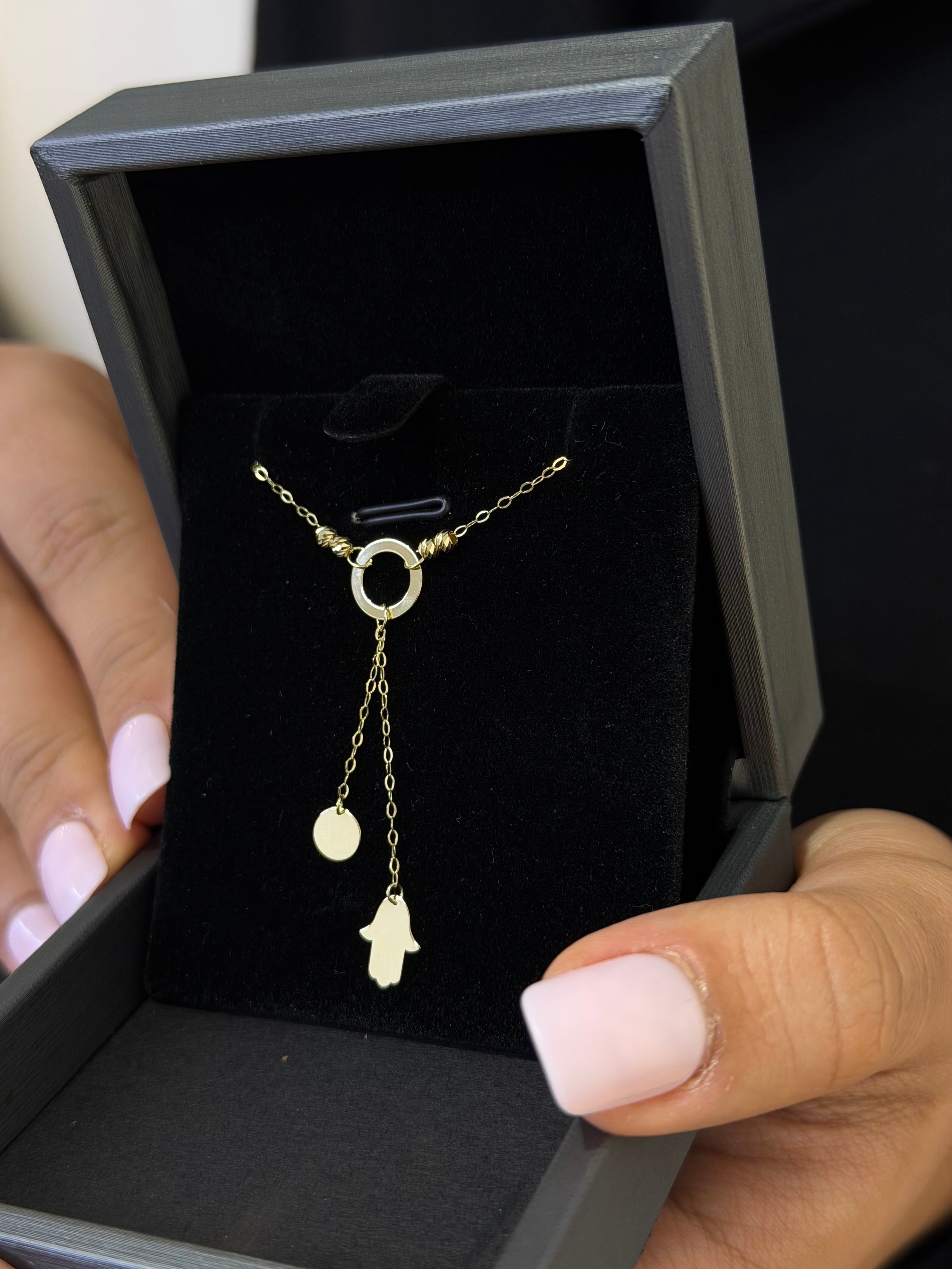 Collier Cercle khmisa en Or 18K