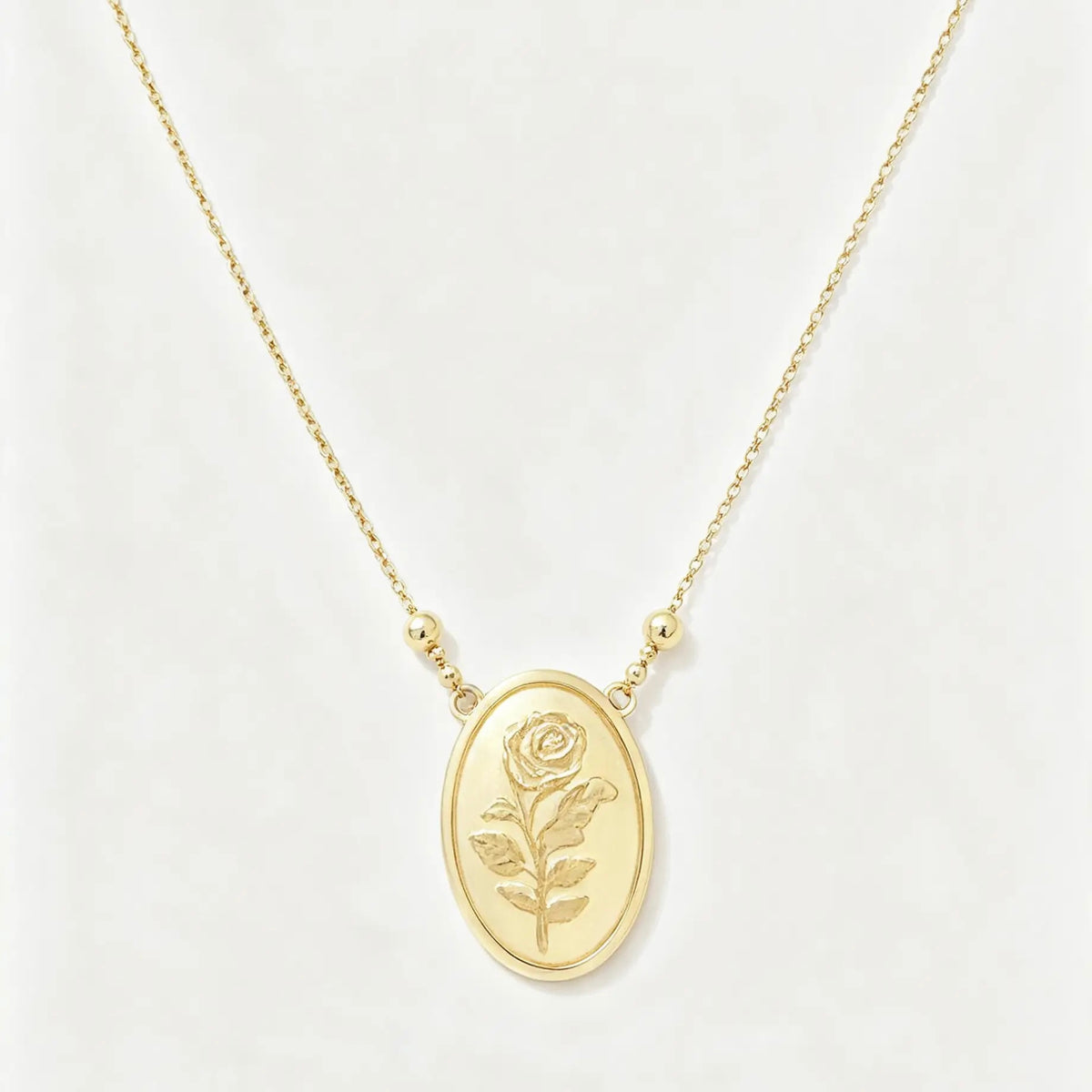Collier fleur or 18k