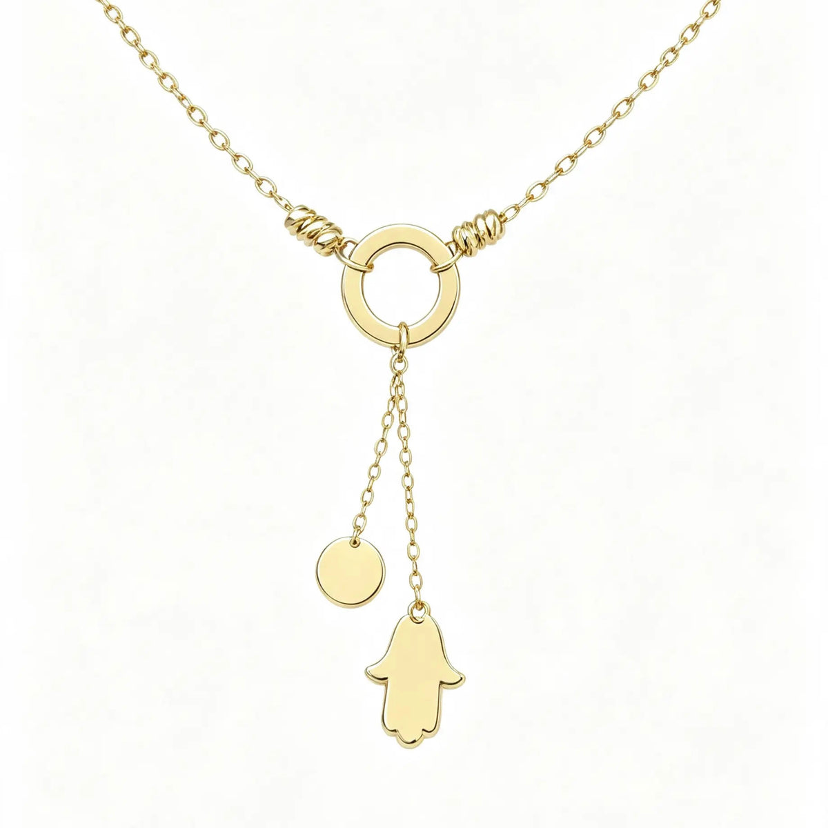 Collier Cercle khmisa en Or 18K