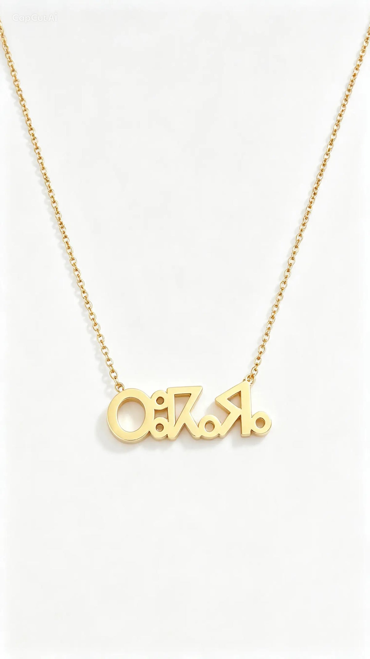 Collier Prénom Personnalisé en Or 18K