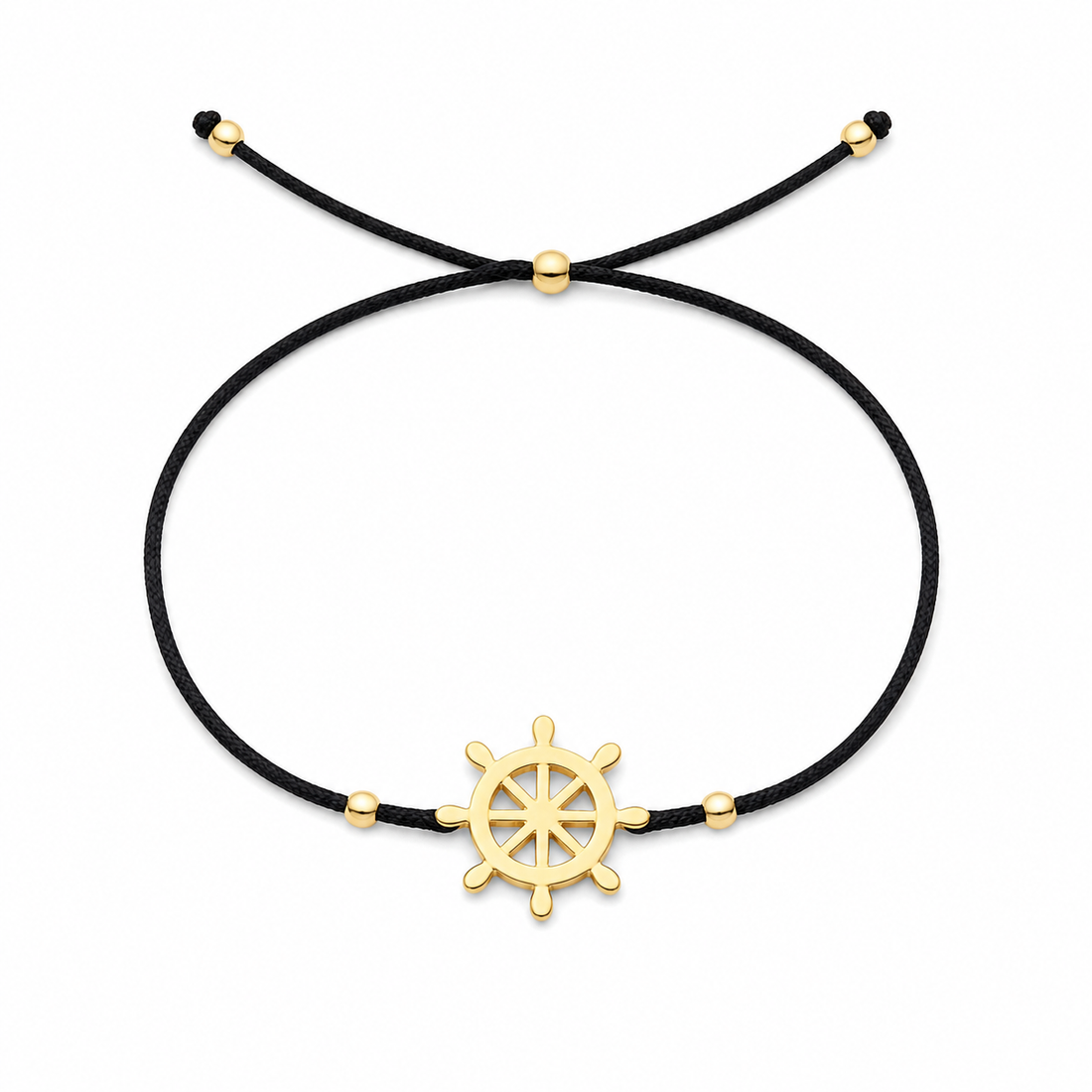 Cordon Motif Soleil en Or 18K - vue 1