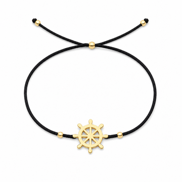 Cordon Motif Soleil en Or 18K - vue 1