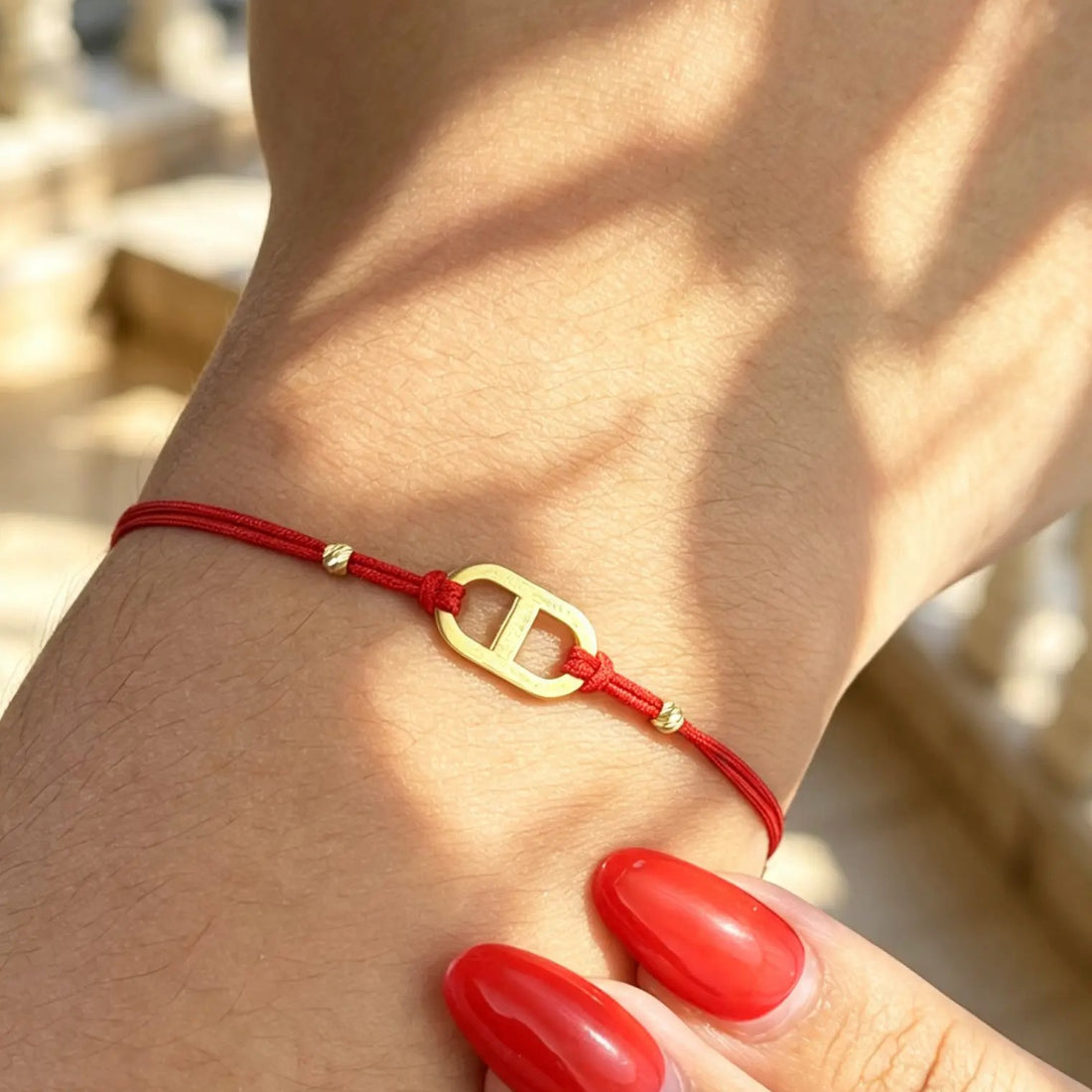 Cordon Motif Lettre en Or 18K - vue 1