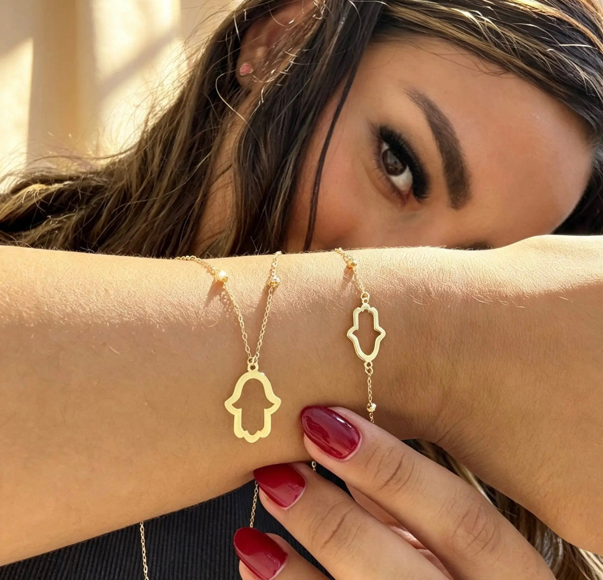 Ensemble Trèfle Ajouré en Or 18K